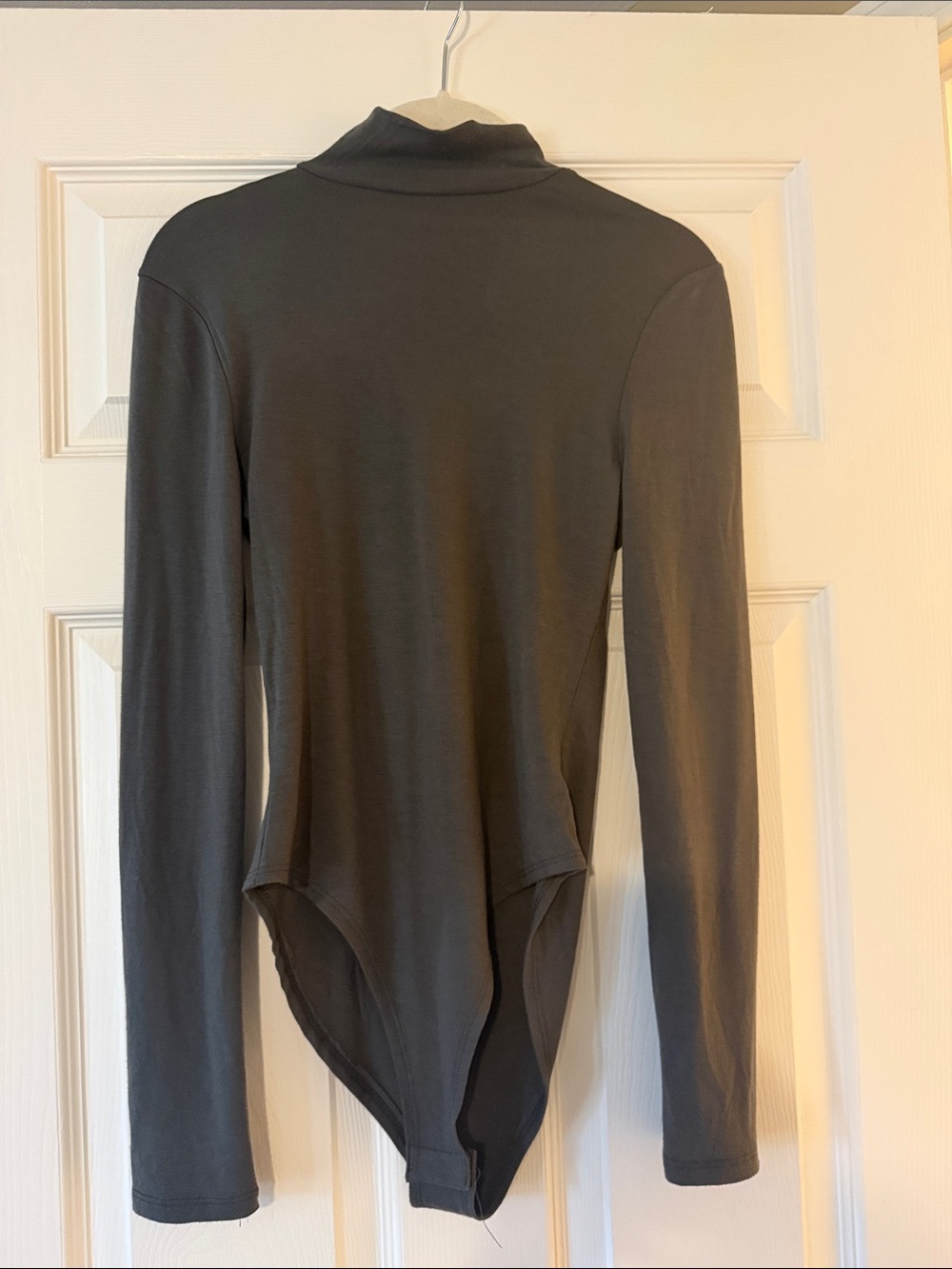 Zenana Outfitters Charcoal Turtleneck Long-Sleeve Bodysuit